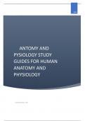 ANTOMY AND  PYSIOLOGY STUDY  GUIDES FOR HUMAN  ANATOMY AND  PHYSIOLOGY