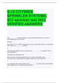 S-12 CITYWIDE SPRINKLER SYSTEMS, S12 sprinkler test 2023 VERIFIED ANSWERS
