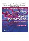Test Banks for Applied Pathophysiology 4th Edition by Judi Nath; Carie Braun, 9781975179199 | All Chapters Covered