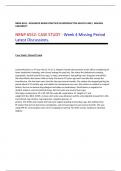 NRNP 6552 WEEK 4  CASE STUDY -  Missing Period Latest Discussions 2023 | ADVANCED NURSE PRACTICE IN REPRODUCTIVE HEALTH CARE