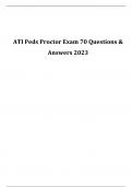 ATI Peds Proctor Exam 70 Questions & Answers 2023