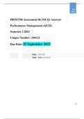 HRM3706 Assignment 6- Complete Quizz Answers (Due 25 September 2023)