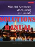 TEST BANK  and  SOLUTIONS MANUAL for Modern Advanced Accounting in Canada, 10th Edition by Darrell Herauf, Murray Hilton and Chima Mbagwu ISBN 9781260881295 (Complete 12 Chapters)