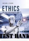 Ethics for the Information Age, 8th Edition Michael J. Quinn Test Bank