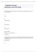 Captains Career Common Core Pre-Test  exam 2023 with 100% correct answers
