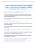 VMware Data Center Virtualization (VCA-DCV)