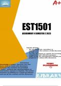 EST1501 Assignment 4 (DETAILED ANSWERS) 2023 (660569) - Due 30 September 2023