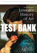 Test Bank For Janson's History of Art: The Western Tradition, Reissued Edition, Volume 2 8th Edition All Chapters - 9780137589579