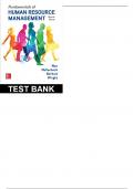 Test Bank For Fundamentals of Human Resource Management 7th Edition By Noe 