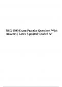 NSG 6999 Exam Questions With Answers Latest Updated 2023/2024 (Graded 100%)