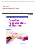 Test Bank for Canadian Fundamentals of Nursing 6th Edition by Potter