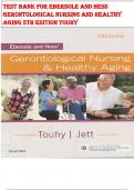 Test Bank for Ebersole and Hess  Gerontological Nursing and Healthy  Aging 5th Edition Touhy