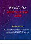 PHARMACOLOGY ARCHER NCLEX CRASH COURSE REVIEW