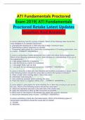 ATI Fundamentals Proctored Exam 2019| ATIFundamentals ProctoredRetakeLatestUpdates QuestionAnd Answers. Anurseisplanningcare fora groupofclients.Which ofthefollowingtasksshould the nursedelegatetoanassistivepersonnel? a.Changing thedressing for aclientwho