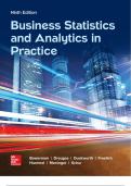 Test Bank For Business Statistics and Analytics in Practice 9Th Ed By Bruce Bowerman 