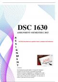 Dsc1630 Assignment 4 Semester 2 2023 Distinction 