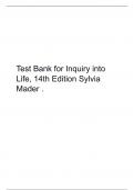 Test Bank for Inquiry into Life, 14th Edition Sylvia Mader .pdf