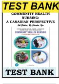 Test Bank  Community Health Nursing, A Canadian Perspective, 5th Edition by Stamler Yiu