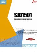 SJD1501 Assignment 5 (DETAILED ANSWERS) Semester 2 2023 (643092) - DUE 9 October 2023