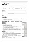 AQA A-level PANJABI Paper 1 Reading and Writing MAY 2023 QP