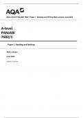 AQA A-level PANJABI 7682/1 Paper 1  Reading and Writing Mark scheme June 2023