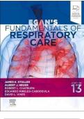 Test Bank For Egan's Fundamentals of Respiratory Care 13th Edition||ISBN NO-10,0323931995||ISBN NO-13,978-0323931991||All Chapters||Complete Guide A+
