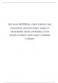 Test Bank - Maternal and Child Nursing Care, 6th Edition (London, 2022), Chapter 1-57 | All Chapters A+ LATEST COMPLETE