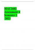 MAC2602 ASSIGNMENT 4 SEMESTER 2 2023 ( Diffrent Sets of QnA)
