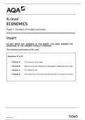 AQA A LEVEL ECONOMICS PAPER 3  INSERT (7136/3:Economic Principles and Issues)