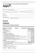 AQA A-level PANJABI Paper 3 Listening, Reading and Writing JUNE 2023 QP