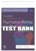 Test Bank for Varcarolis Essentials of Psychiatric Mental Health Nursing 5th Edition Fosbre / All Chapters 1-28 / Full Complete 2023 - 2024