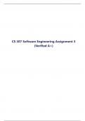 CS 307 Software Engineering Assignment 3 (Verified A+ )