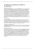 Biologie samenvatting vwo 4 - hoofdstuk 8: kenmerken van ecosystemen