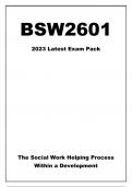 BSW2601 Latest Exam Pack - 2023