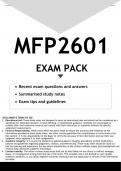 MFP2601 EXAM PACK 2023 - DISTINCTION GUARANTEED