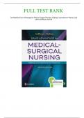 TEST BANK FOR Davis Advantage for Medical-Surgical Nursing Making Connections to Practice 2nd Edition by Janice J. Hoffman, Nancy J. Sullivan Chapter 1-71