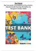 Test Bank For Varcarolis' Foundations of Psychiatric-Mental Health Nursing 8th and 9th Editions Margaret Jordan Halter | All Chapters | COMPLETE GUIDE A+
