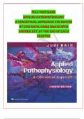 TEST BANK Applied Pathophysiology A Conceptual Approach 4th Edition by Judi Nath, Carie Braun