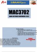 MAC3702 Mock Exam (DETAILED ANSWERS) 2023 (October/November) 