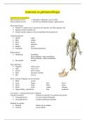 Samenvatting -  Anatomie en gebitsmorfologie (MHVP1CLL1B)