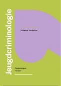 Samenvatting -  Jeugdcriminologie (B001504A)