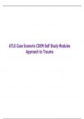 ATLS Case Scenario CDEM Self Study Modules Approach to Trauma