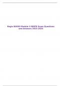Regis NU650 Module 3 EENTE Exam Questions and Answers 2023-2024