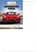 Math for the Automotive Trade  6th Edition John C. Peterson - Test Bank