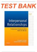 Test Bank for Interpersonal Relationships 7th Edition Professional Communication Skills for Nurses by Elizabeth Arnold 