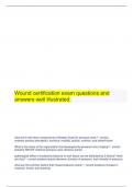   Wound certification exam questions and answers well illustrated.