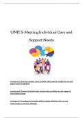 UNIT5-Meeting individual care and and support need