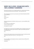 SERE 100.2 LEVEL 1EXAM 2023 WITH 100% CORRECT ANSWERS