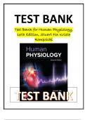 Test Bank For Human Physiology, 16th Edition, Stuart Fox Krista Rompolski Latest Review 2023 Practice Questions and Answers, 100% Correct with Explanations, Highly Recommended, Download to Score A+