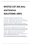 NYSTCE CST 245 Arts  and Science SOLUTIONS 100%